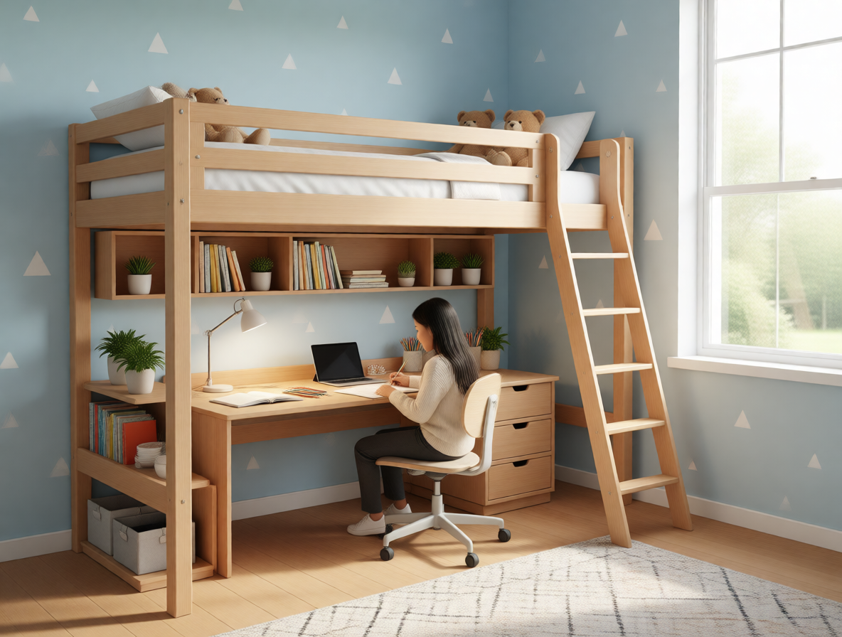How to Choose the Perfect High Sleeper Bed with Desk for Kids