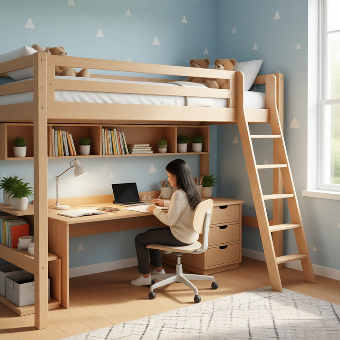 How to Choose the Perfect High Sleeper Bed with Desk for Kids