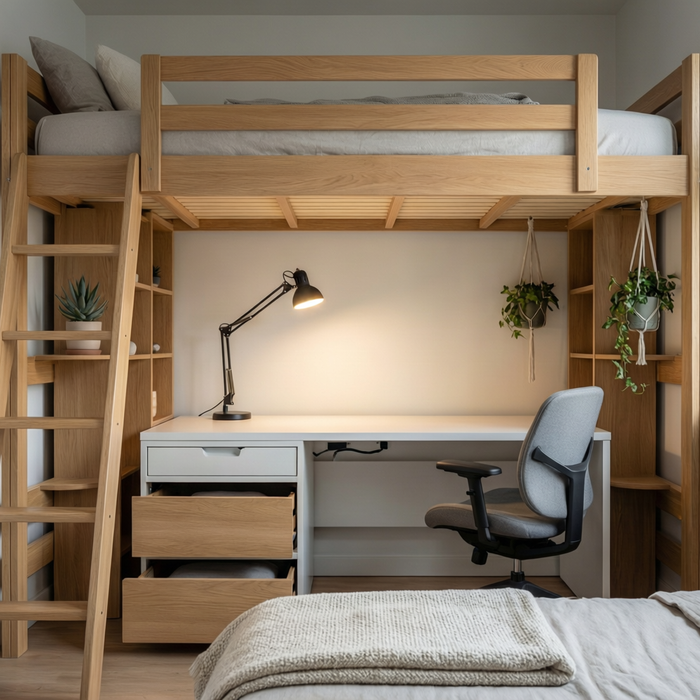 High Sleepers with Desks: The Perfect Solution for Small Bedrooms
