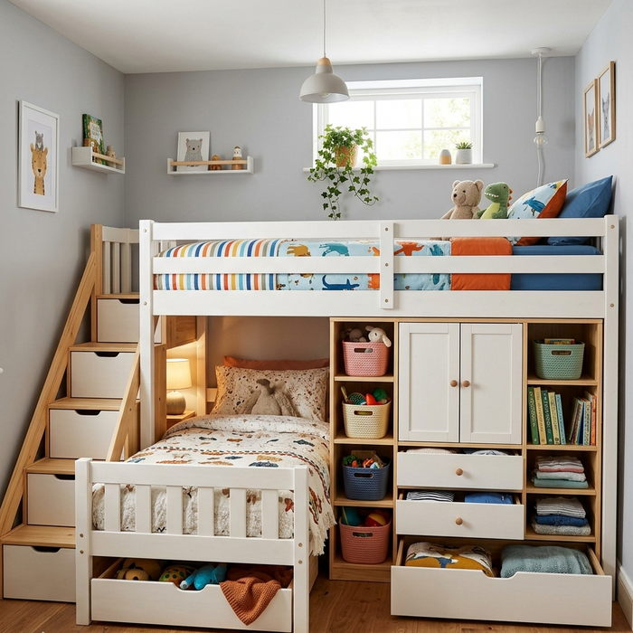 Why Bunk Beds with Storage Are Perfect for Small Bedrooms