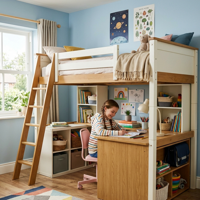 Why Parents Love High Sleeper Beds with Desk for Kids’ Bedrooms
