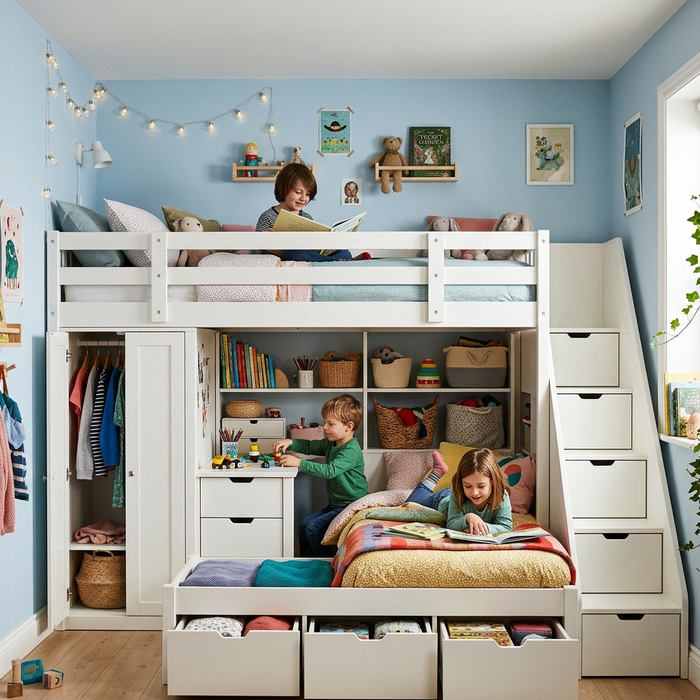 How Bunk Beds with Storage Can Transform Small Spaces