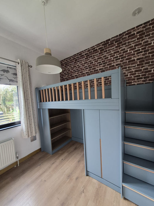 Valencia High Sleeper & Bookshelf