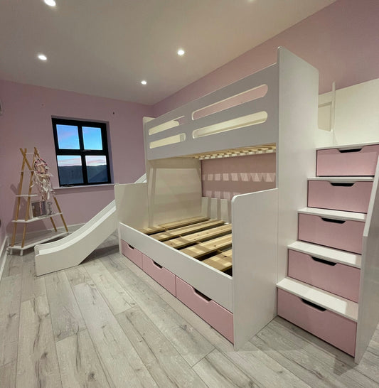 [New] Premier Bunk Bed (double bottom with Slide)